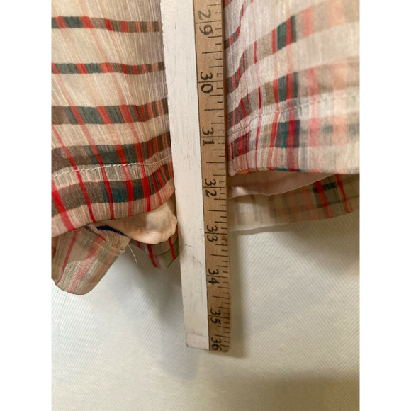 Anthropologie Adelyn Rae Grid Graphic Romper Ruffle Lined Size Small - Picture 8 of 12